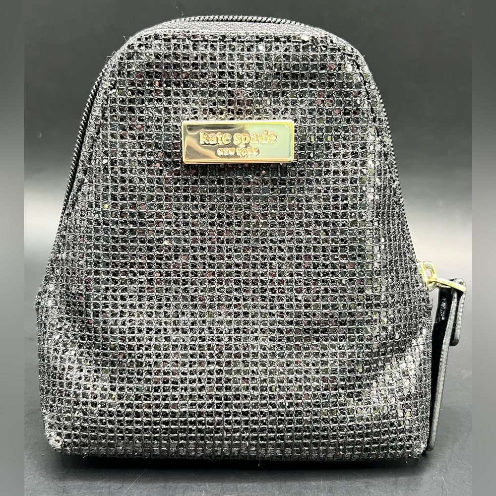Kate Spade Glitter-Penguin Black Mini Bag with Accents, Clifton - Picture 2 of 10